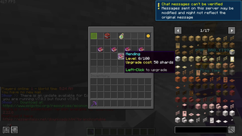 Upgrade Menu