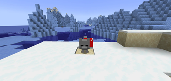 An inactive sakura golem