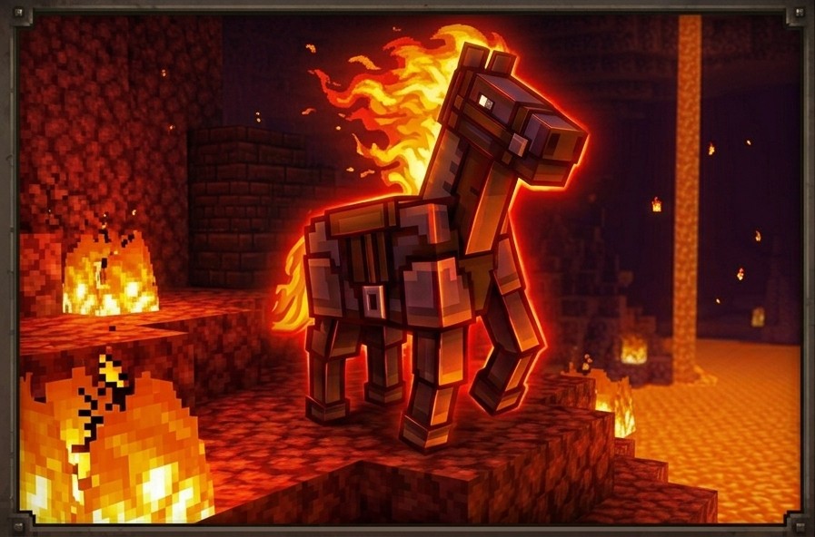 Enhanced Netherite Armour - Horses