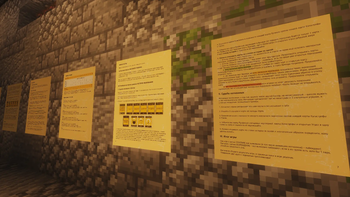 Rules board Bunker