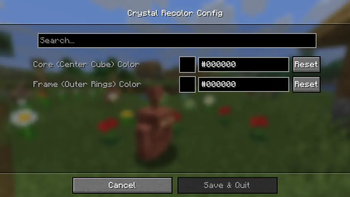 Config menu