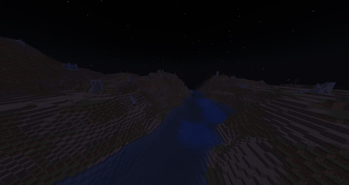 Barrenlands at night