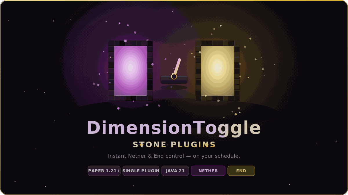DimensionToggle - Nether & End Control