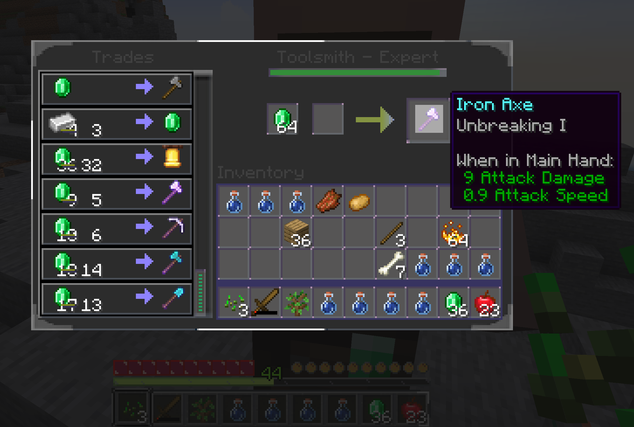 Villager Trades GUI