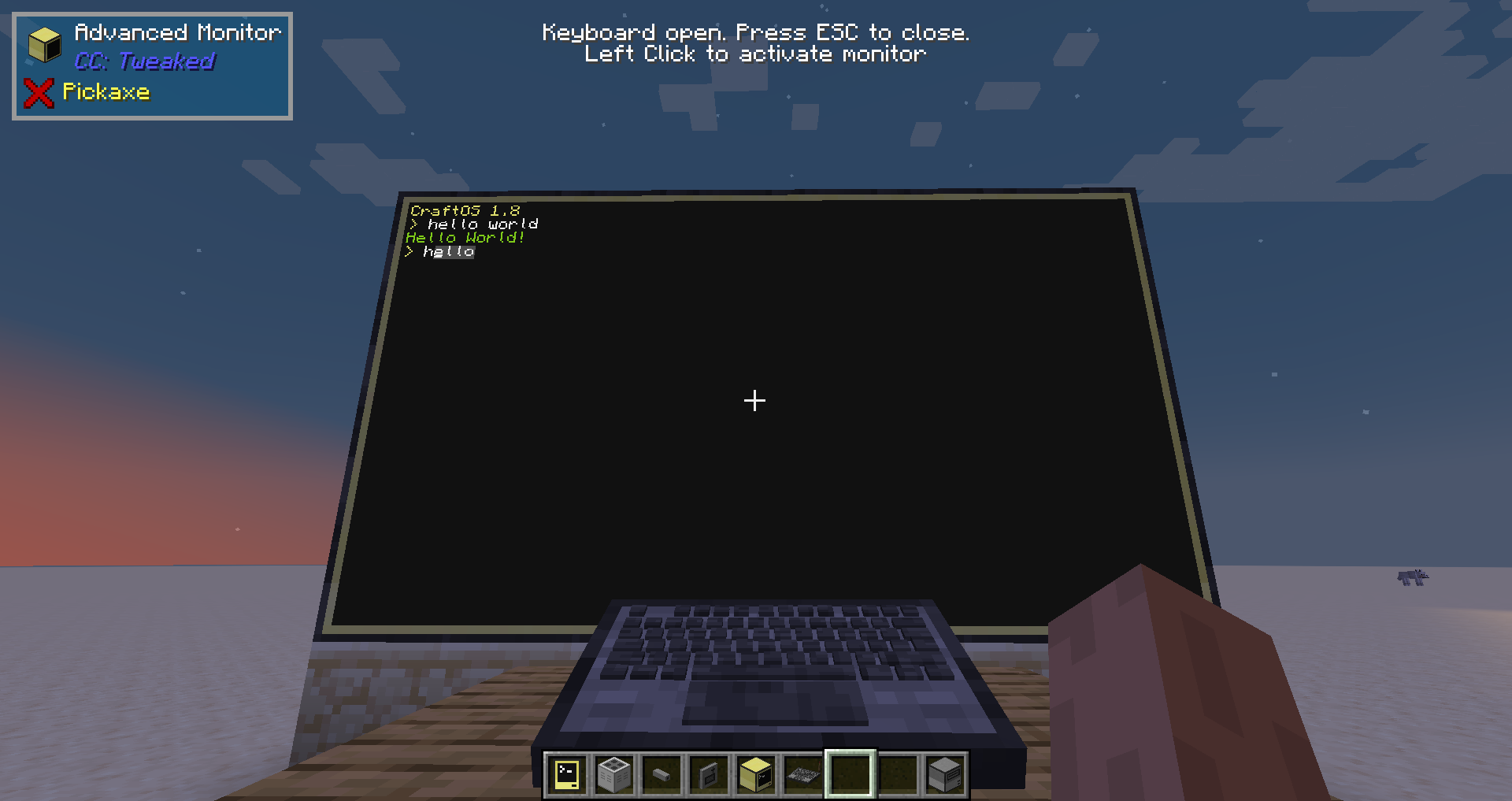Keyboard with Advanced Terminal