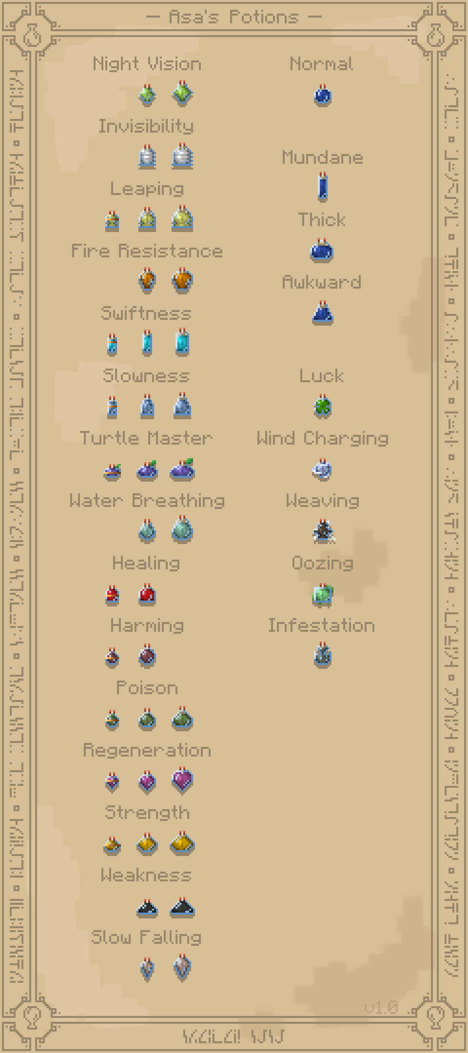 Asa's Lingering Potions