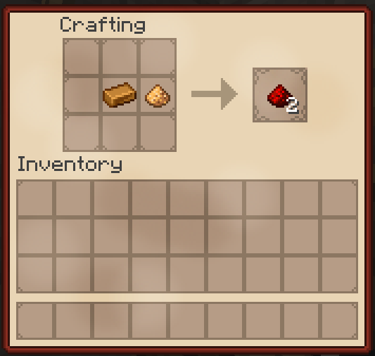 Redstone recipe