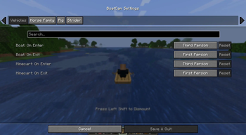 Config Menu