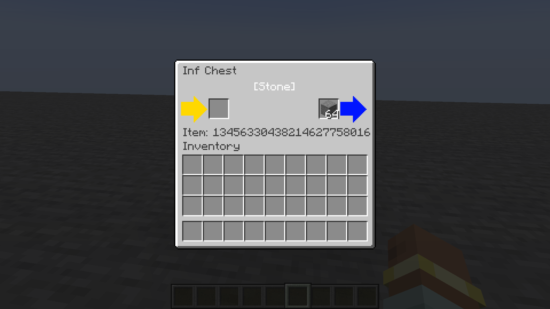 This chest contains over 10^22 of Stone.
