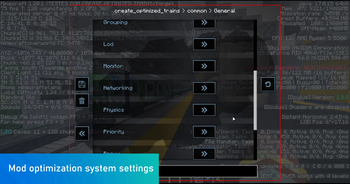 Mod optimization system settings