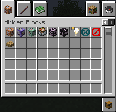 Special Blocks Tab