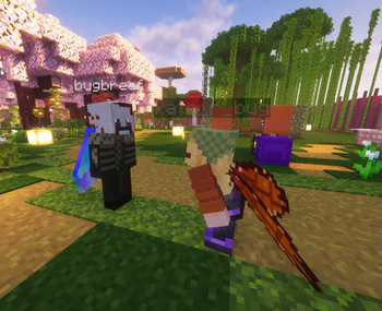 Just some players wearing custom wings
