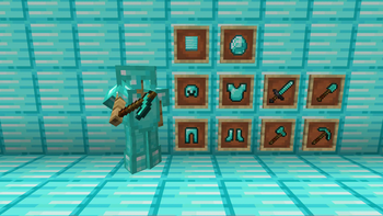 Preview of the built-in diamond tweaks resource pack