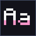 Pink Shaded Font