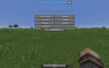 Admin Menu