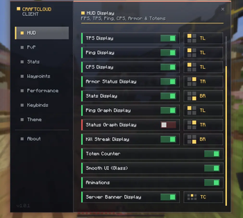 Keybind In Settings Page