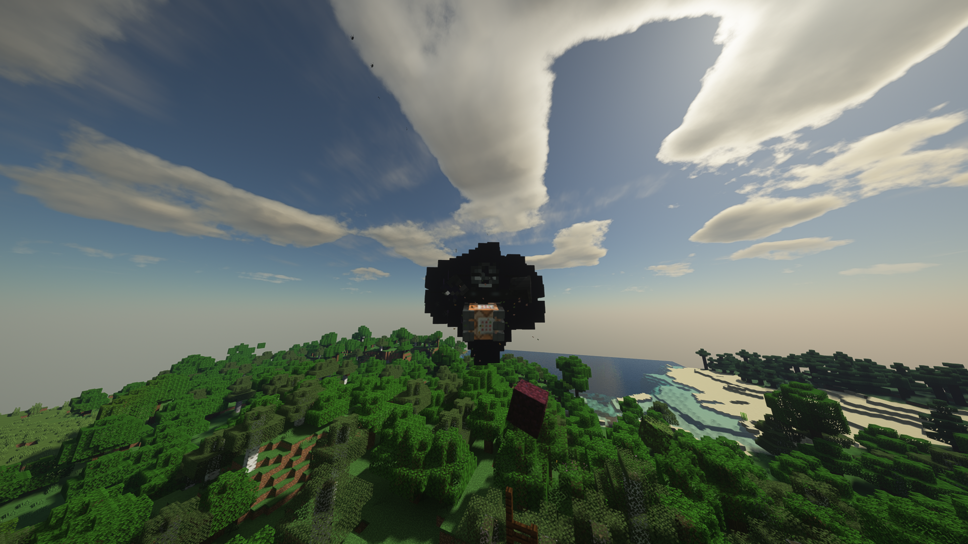 Download Minecraft Floating Wither Storm Wallpaper