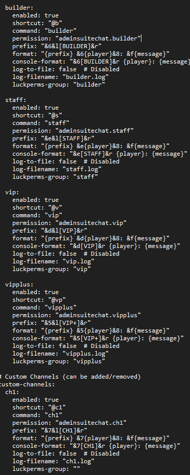 channels example