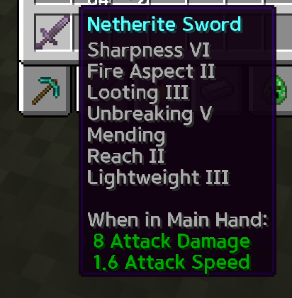 These enchantments are available.