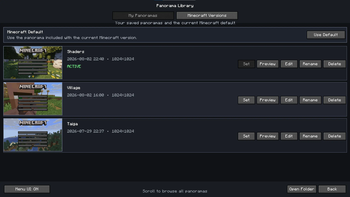Manage Your Saved Panoramas