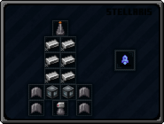 Stellaris rocket recipe with TFMG