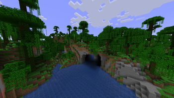Cool Jungle Ravine Combined With A River!