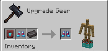 Diamond Boots + Netherite Ingot = Diamond Boots