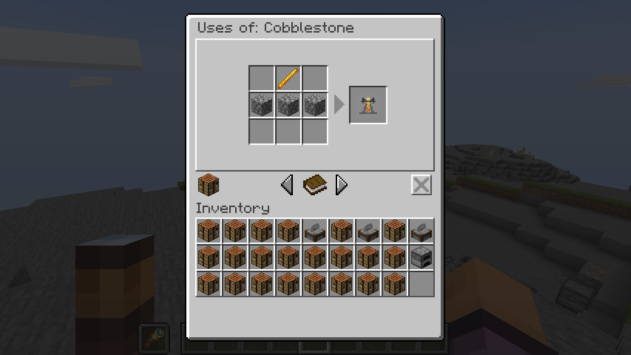 Item usage in recipes. With resource pack