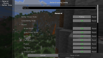 Options Screen