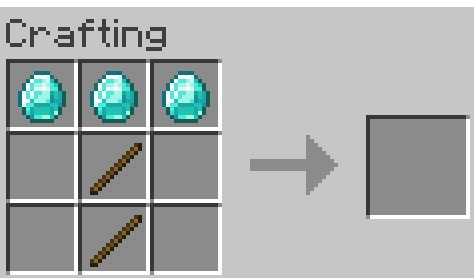 Uncraftable diamond pick