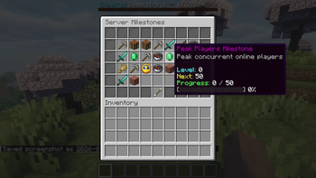 Server Milestones