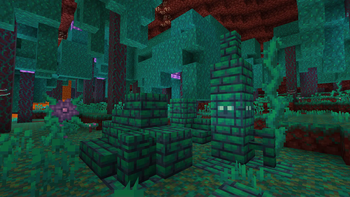 Warped nether bricks