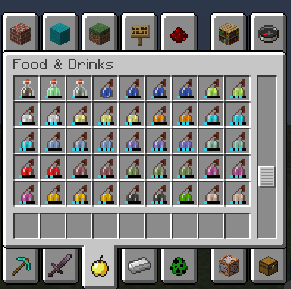 LPBC Bar Splash Potions In Inventory