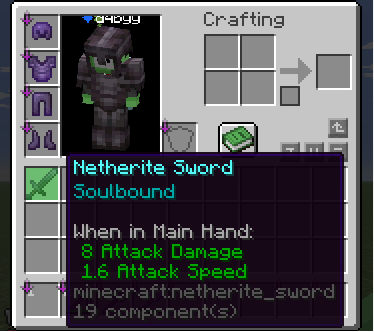 Soulbound on Sword