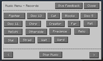 Music Menu - Records
