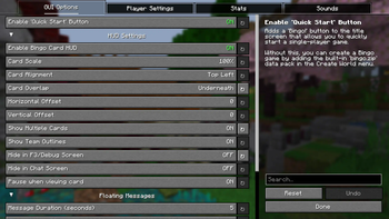 Config Screen