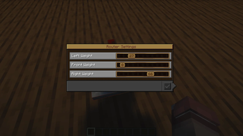 Brass Router Config Screen