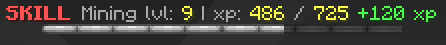 Skill XP bar Boss Bar
