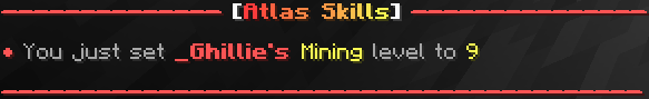 Skill set level Message