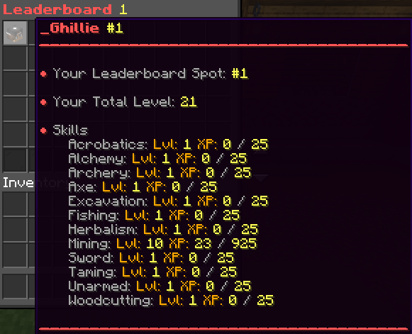 Leaderboard GUI