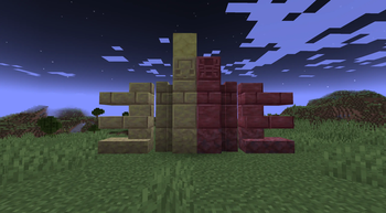 Blocks added by the mod (AND SULFUR SPIKE)