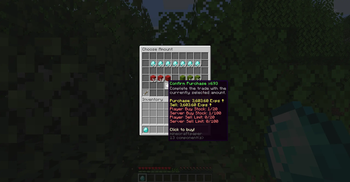 Select Amount GUI