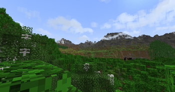 Screenshot with Voxy and BetterClouds