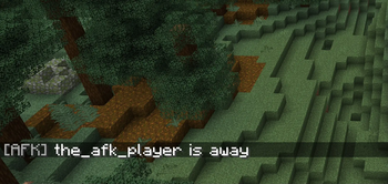 Message seen when the player goes AFK