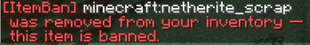 Item Ban Chat Msg