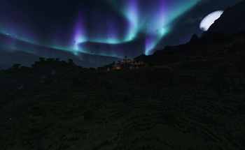 Village Distant Night w/Shaders