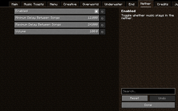Nether Mixtape Settings