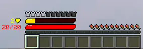 Health bar with absorption