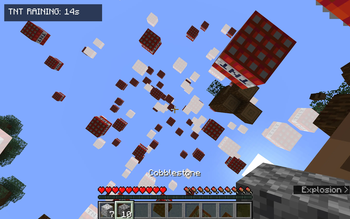 Deadly TNT falling from the sky.