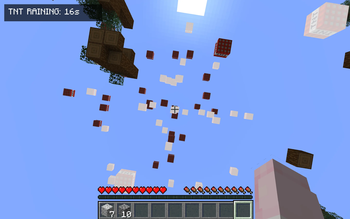 TNT falling from the sky, can you survive?
